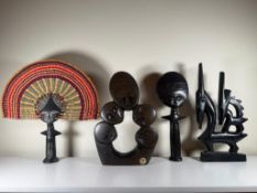 Lot of African Tribal Art Collectibles