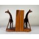 Hand Carved Giraffe Bookends - Image 12 of 13