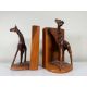 Hand Carved Giraffe Bookends - Image 1 of 13