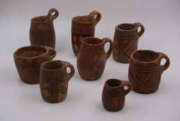 Eight Painted Pottery Handled Cups, Majiayao Culture