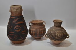 Three Majiayao-style Painted Pottery Vessels