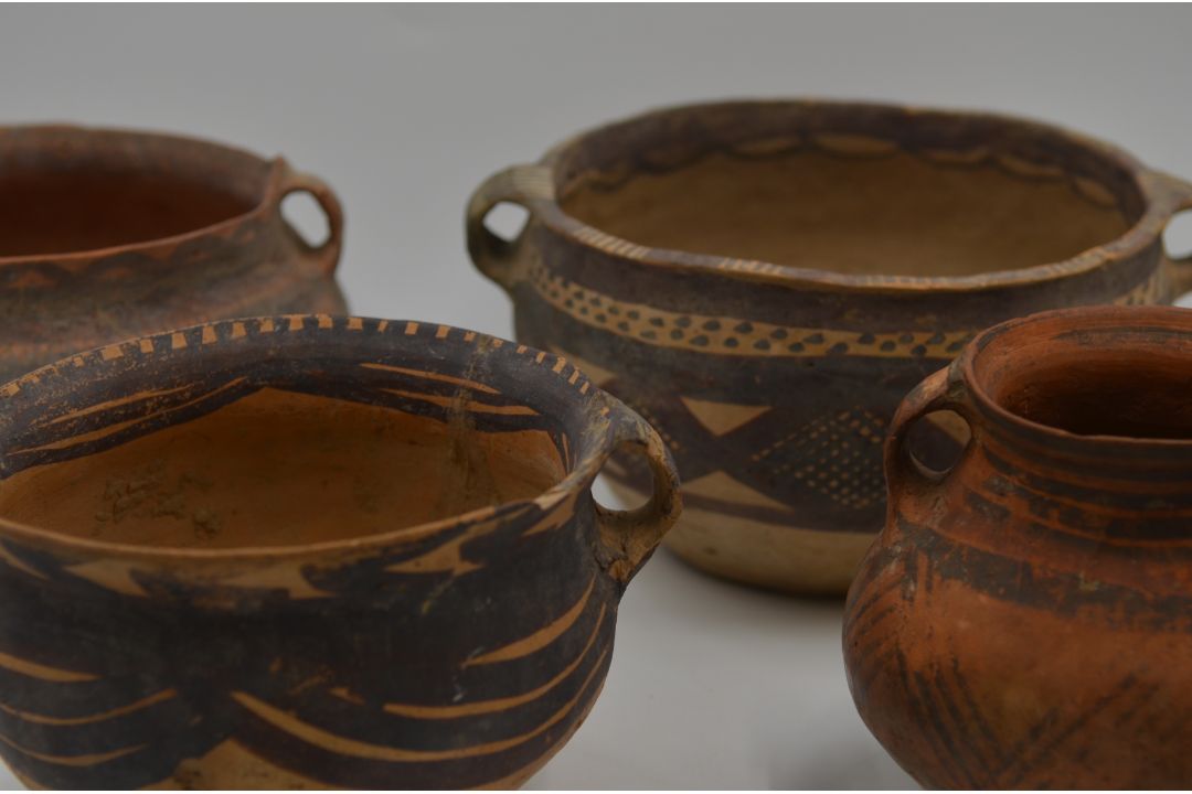 Four Painted Pottery Handled Jars, Majiayao Culture, Machang Phase - Image 7 of 7