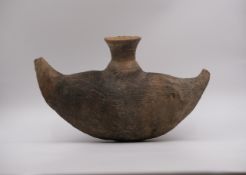 A Pottery Boat-form Flask, Neolithic or later.