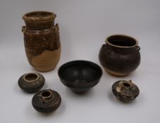 A Group of Black-glazed Vessels, Song dynasty