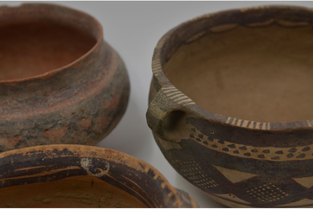 Four Painted Pottery Handled Jars, Majiayao Culture, Machang Phase - Image 5 of 7