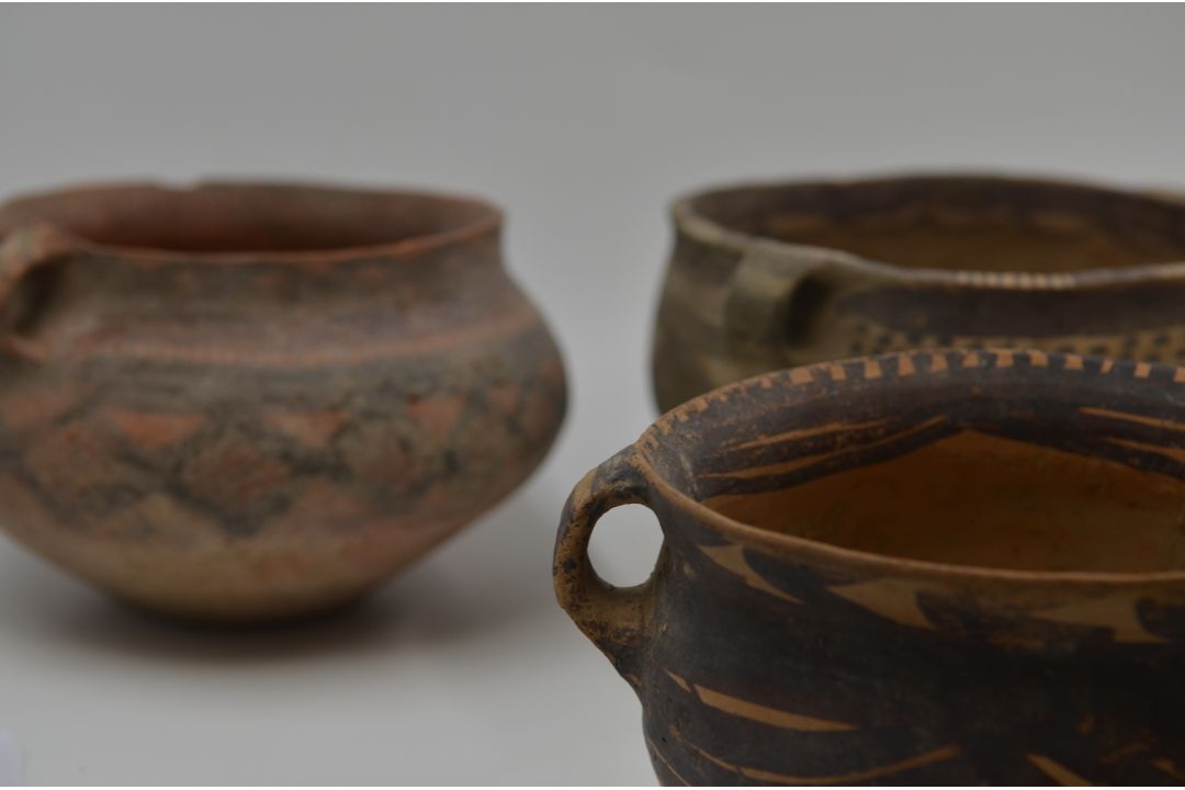 Four Painted Pottery Handled Jars, Majiayao Culture, Machang Phase - Image 6 of 7