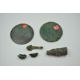 Two Bronze Mirrors and Four Bronze Fittings. Han or Later. - Image 2 of 5