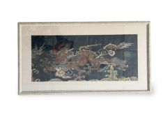 A Silk Kesi Panel of a Dragon, 18th century