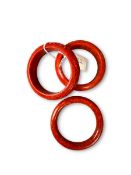 Three Chinese Red Coral Bangles
