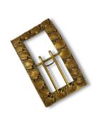 A Fine and Heavy Art Nouveau Gold Belt Buckle, circa 1900