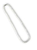 A Uniform Row of 68 Pale Lavender Coloured Jadeite Beads,