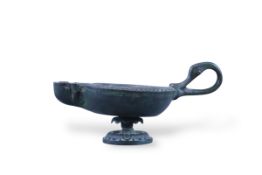 A Bronze Figural Roman-style Lamp, 17th/18th Century