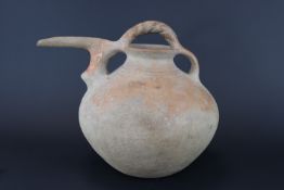 A Large Amlash Pottery Spouted Vessel, Circa 1st Millennium B.C.