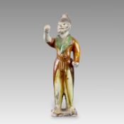 A Sancai-glazed pottery Groom, Tang dynasty