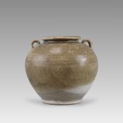A Yellow-glazed Handled Jar, Tang dynasty