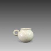 A White-glazed Handled Cup, Tang dynasty