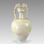 A White-glazed Amphora Vase, Tang dynasty