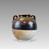 A Brown-glazed Double Handled Jar, Sui / Tang Dynasty