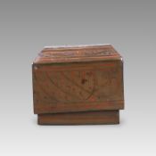 A Rectangular Painted Lacquer Box and Cover, Warring States