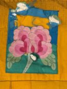 A Yellow Silk Brocade Buddhist Patchwork Robe for an Image, 19th century,