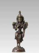 A Bronze standing Padmapani, Nepal, 19th century