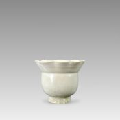 A White-glazed Foliate Jar, Song dynasty
