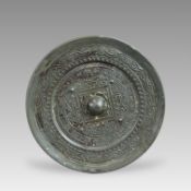 An Inscribed Circular Bronze Mirror, Han dynasty