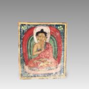 A Small Thangka of the Tathagata Amoghasiddhi,14/15th century
