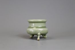 A Rare Yaozhou Moon-white Tripod Censer, Jin dynasty