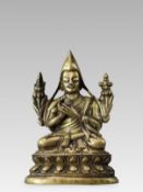 A Bronze Seated Tsongkhapa, 18/19th century