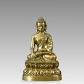 A Bronze Figure of the Seated Buddha, c.1800
