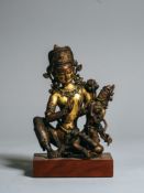 A Finely Modelled Gilt Bronze Shiva and Parvati Group, Nepal, 16th century or earlier