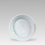 A Moulded Shufu White-glazed Floral Bowl, Yuan dynasty,
