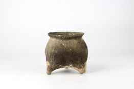 A Black Pottery Li Ding, Western Zhou dynasty