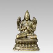 A Bronze Seated Tsongkhapa, 18/19th century