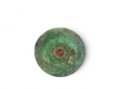 A Turquoise and Agate-inlaid Bronze Hook, Dian Culture, Western Han dynasty