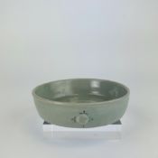 A Good Korean Celadon Slip-inlaid Washer, Goryeo dynasty, 13th/14th century