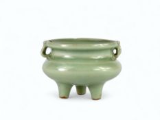A Longquan Celadon Tripod  Censer, Song dynasty