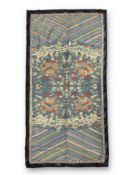 A Blue silk Kesi Dragon Panel, 19th century,