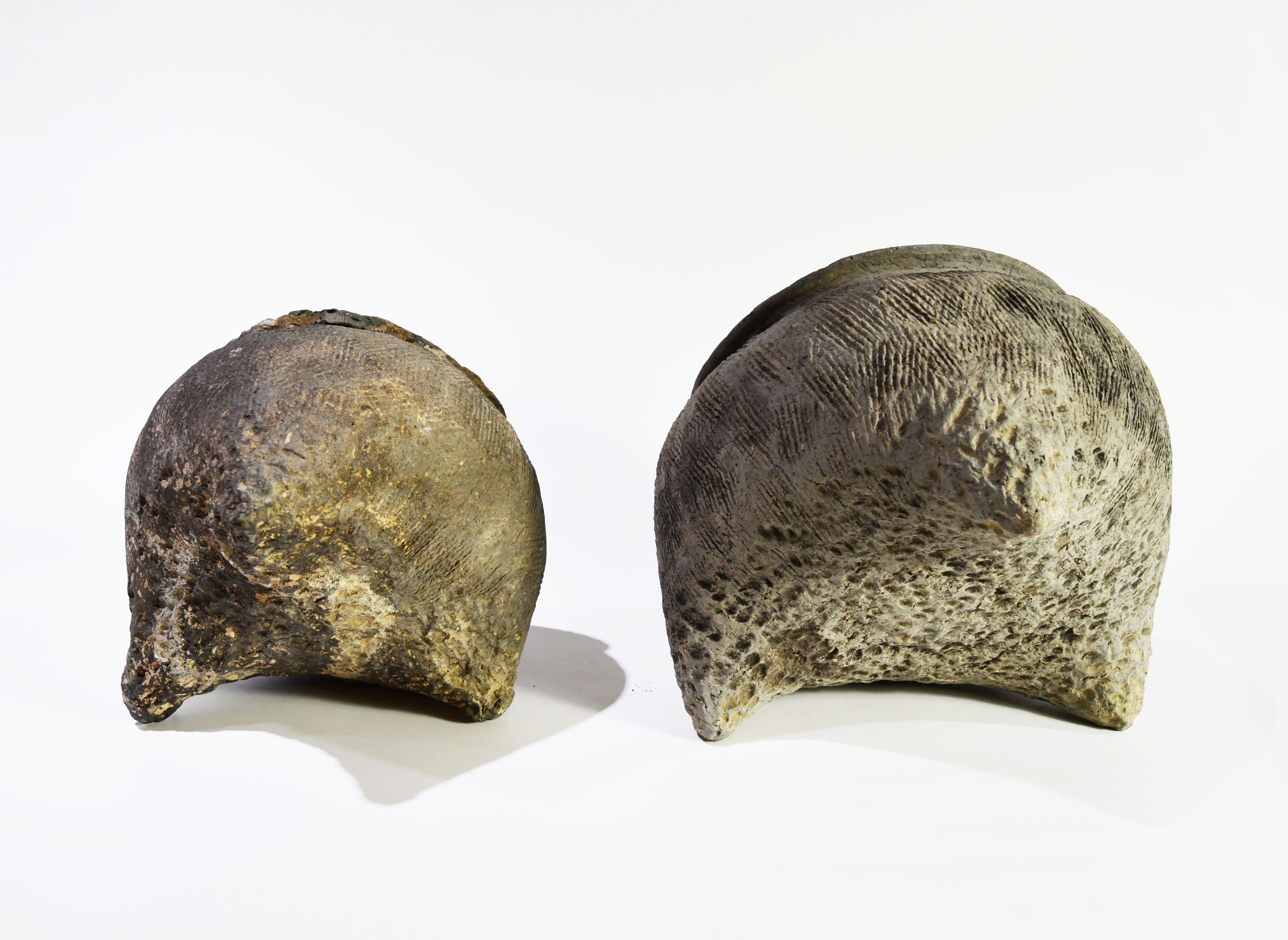 Two Pottery Tripod Censers, Warring States - Image 3 of 3