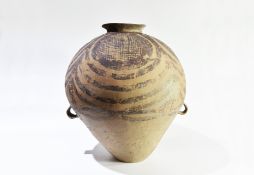 A Painted Pottery Handled Jar, Majiayao Culture, Machang Phase