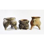 Three Pottery Tripod Censers, Siwa Culture