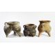 Three Pottery Tripod Censers, Siwa Culture - Image 1 of 3