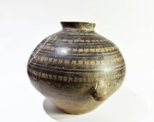 A Larger Painted Pottery Handled Jar, Majiayao Culture, Banshan Phase