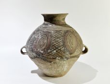 A Painted Pottery Handled Jar, Majiayao Culture, Machang Phase