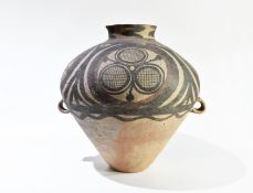 A Large Painted Pottery Handled Jar, Majiayao Culture, Machang Phase