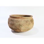 A Pottery Carved Bowl, Yangshao Culture