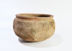 A Pottery Carved Bowl, Yangshao Culture