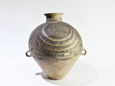 A Larger Painted Pottery Handled Jar, Majiayao Culture, Machang Phase