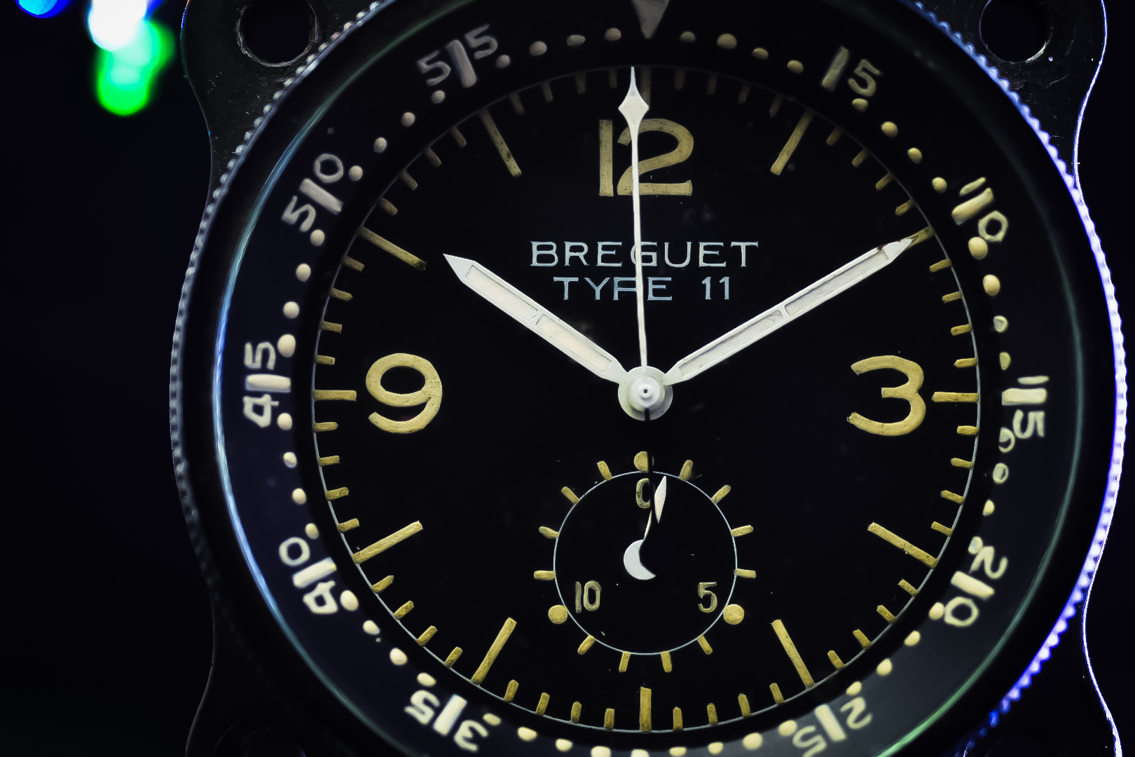 Vintage c.1950's Aircraft Dashboard Chronograph Clock / Watch - BREGUET / Valjoux 551 - Image 2 of 4